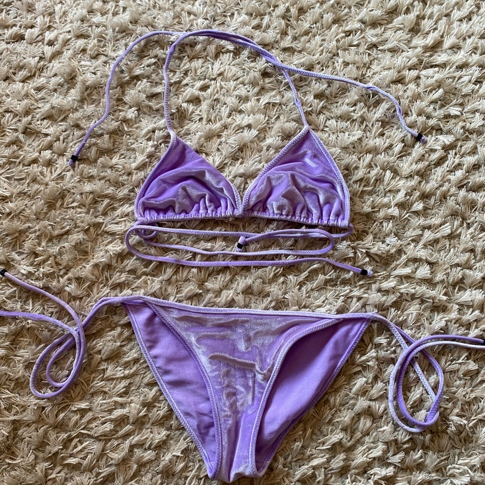 Rare velvet Triangl bikini! - Picture 1 of 10